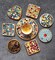 Tiles Mixed Color Glass Tiles Shine Crystal Mosaic Glass Pieces Bulk Square Glitter Crystal Mosaic Tiles for Home Decoration or DIY Crafts 200g,1x1 cm